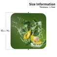 thumbnail image 3 of Bingfone Vintage Friut Avocado Leather Drinks Coasters With Set Of 6,Suitable For Home Kitchen,Coffee Cup Coasters Home Gift, 3 of 9
