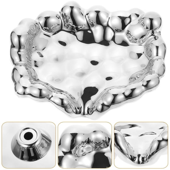 WHAMVOX Soap Rack Soap Holder Decorative Soap Dish Cloud Soap Dish 15X11.5X5.5CM Silver