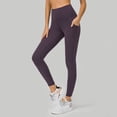 thumbnail image 2 of Pantalones de yoga de alto rendimiento con bolsillos laterales: leggings deportivos, nailon y spandex, ajuste ceñido y sujeción., 2 of 8