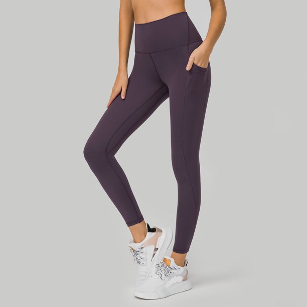 WILLBEST Pantalones de Yoga de Alto Rendimiento para Mujer, Leggings Elásticos de Entrenamiento con Bolsillos Laterales, Ropa Deportiva Deportiva Cómoda Chica