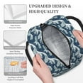 thumbnail image 5 of Haiem A Japanese Great Wave Printed Lunch Bag Women, Lunch Box Lunch Bag for Women, Small Leakproof Cute Lunch Tote Large Capacity Reusable Insulated Cooler Lunch Container, 5 of 6