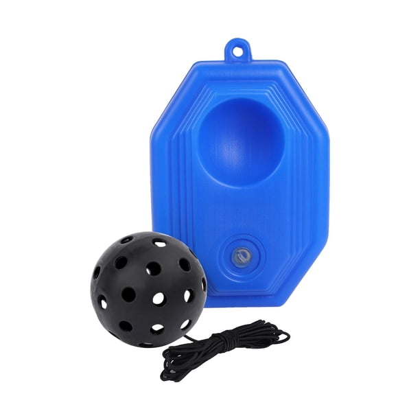Pickleball Pickleball Base de entrenamiento portátil Pickleball Solo Pickleball ayuda de entrenamiento para practicar niños adultos , bola negra