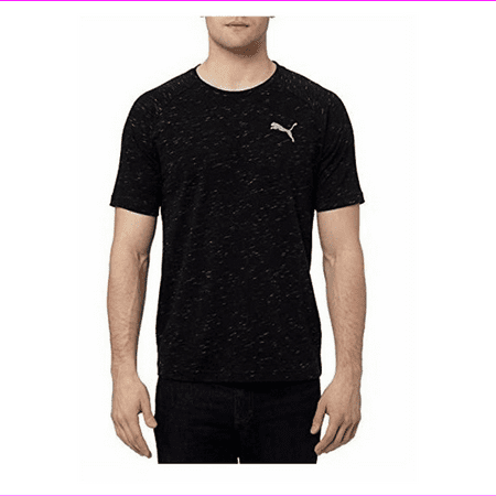 PUMA Black Evostripe Dry Cell Crew Neck Tee, Size XXL