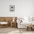 thumbnail image 2 of Stupell Industries Born To Ski Mountain Sign Graphic Art White Framed Art Print Wall Art, Design by Livi Finn, 2 of 7