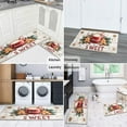 thumbnail image 6 of Kitchen Rug Set of 2 Non Skid Kitchen Mats for Floor,Happy Christmas Gingerbread Man Pine Branches Kitchen Rugs and Mats for Bathroom,Room Outdoor (47x17+30x17in), 6 of 7