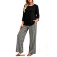 thumbnail image 6 of Two Piece Sets for Women Lounge 3/4 Length Sleeve Tops Graphic Pants with Pockets Summer Outfits 2026 M, 6 of 6