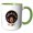 Green/White, variant on 3drose, Unapologetically Dope, African-american Beauty. Black History Month, 15oz Mug