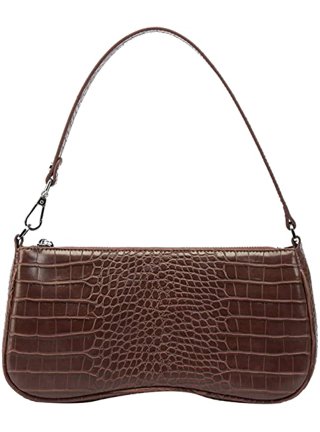 Shoulder Bag for Women 90s Trendy Purse Crocodile Pattern Clutch,Fashion  Handbag with Crossbody Strap by OLOEY