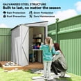 thumbnail image 4 of Outsunny 4' x 8' Lean to Outdoor Shed with Lock, White, 4 of 10