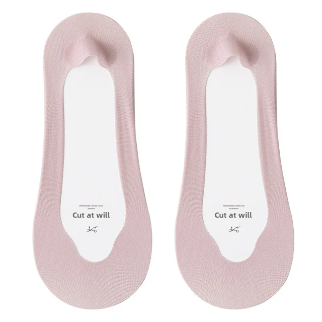 Calcetines de seda de hielo para mujer, ultrafinos, antideslizantes, invisibles, de verano, con base absorbente de sudor, adecuados para tacones altos