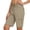 AB582 Khaki, variant on Cargo Shorts For Women Solid Color High Waist Straight Leg Shorty Women Relax Fit Jogger Shorts Grey Size S