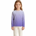 thumbnail image 4 of Boys Girls Sun Protection Swim Shirts,Long Sleeve Gradient Pattern Rash Guards,Suitable for Beach,Pool and Water Sports, 4 of 5