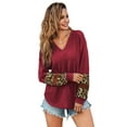 thumbnail image 2 of Women's Casual Lose Daily Ritual Stretch V-Neck Pullover Sweater, 2 of 6