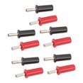 thumbnail image 1 of Banana Adapter, 4mm Solder Type Red Black Banana Plug  for Speaker Cables, 1 of 8