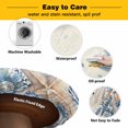 thumbnail image 3 of Elastic Fitted Round Tablecloth, Blue Starfish Coastal Waterproof Stretch Table Cover for 36"-44" Tables, Eucalyptus Summer Nautical Shell Retro Washable Outdoor Tablecloths for Patio, Picnic, 3 of 9