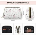 thumbnail image 5 of Xecao Cute Poodle Dog Print Fashion Makeup PVC Bag Large Capacity Travel Cosmetic Bag for Women Organizer Toiletry Clutch, 5 of 8