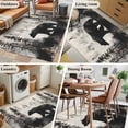 thumbnail image 5 of Brown Bear Area Rug 4x6 FT, Non Slip Kids Room Carpet, Retro Forest Nature Tree Silhouette Mountain Washable Soft Floor Carpet Non-Shedding Throw Rug for Dorm Kitchen Study Room Home Office Bedside, 5 of 9