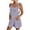 Purple, variant on Women's Loose Fit Sequin Overall Romper with Pockets - Sparkly Sleeveless Summer Playsuit for Beach Party & Casual Daily Wear