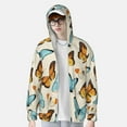 thumbnail image 4 of Kll Butterflies Print Men'S Women’s Upf 50+ Sun Protection Outdoor Hoodie Jacket Long Sleeve Fishing Hiking Performance Shirt- 3x-Large, 4 of 8