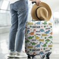 thumbnail image 2 of White Cartoon Roar Dinosaurs Pattern Luggage Cover Fashion Suitcase Cover Baggage Covers Fit 25-28 Inch Luggage (Go Travel), 2 of 5