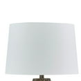 thumbnail image 3 of Vesy Table Lamp, Brown Abstract Impressions, 25 Inch Round Metal Base, 3 of 5