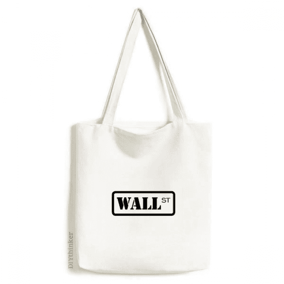 Financial Transaction Center Securities Tote Canvas Bag Shopping Satchel Casual Handbag
