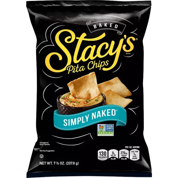 Stacy's Simply Naked Pita Chips 7.33oz (Pack of 2)