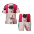 thumbnail image 1 of Fotbe Colorful Dog Cat Collage Pijama Estampada de 2 Piezas para Niños – Ropa de Dormir de Manga Corta Cómoda para Niños y Niñas, Camiseta y Shorts de Algodón-XX-Large, 1 of 6