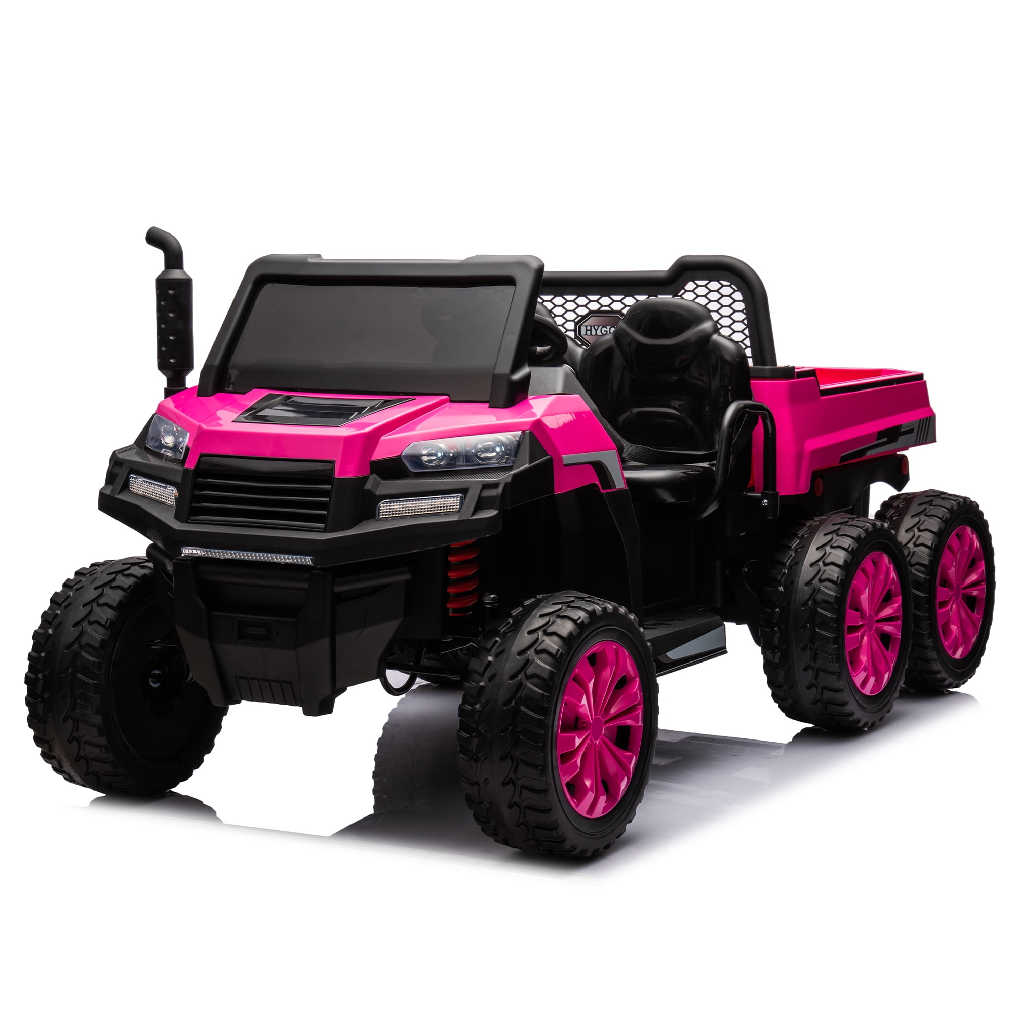 CIPACHO 24 V 2-Seater UTV Kids Ride On Truck with Dump Bed, Electric Kids Car 4WD with 6 Wheels, Foam Tires, Suitable for Off-Roading, Remote Control, Pink CIPACHO 24 V 2-Seater UTV Kids Ride On Truck with Dump Bed, Electric Kids Car 4WD with 6 Wheels, Foam Tires, Suitable for Off-Roading, Remote Control, Pink