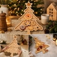 thumbnail image 2 of Christmas Tree Shaped Serving Tray, Khaki Wooden Table Tray for Candy Snacks Fruit Dessert, Holiday Decorative Platter for Kitchen Table Christmas Party Display,1Pcs, 2 of 6