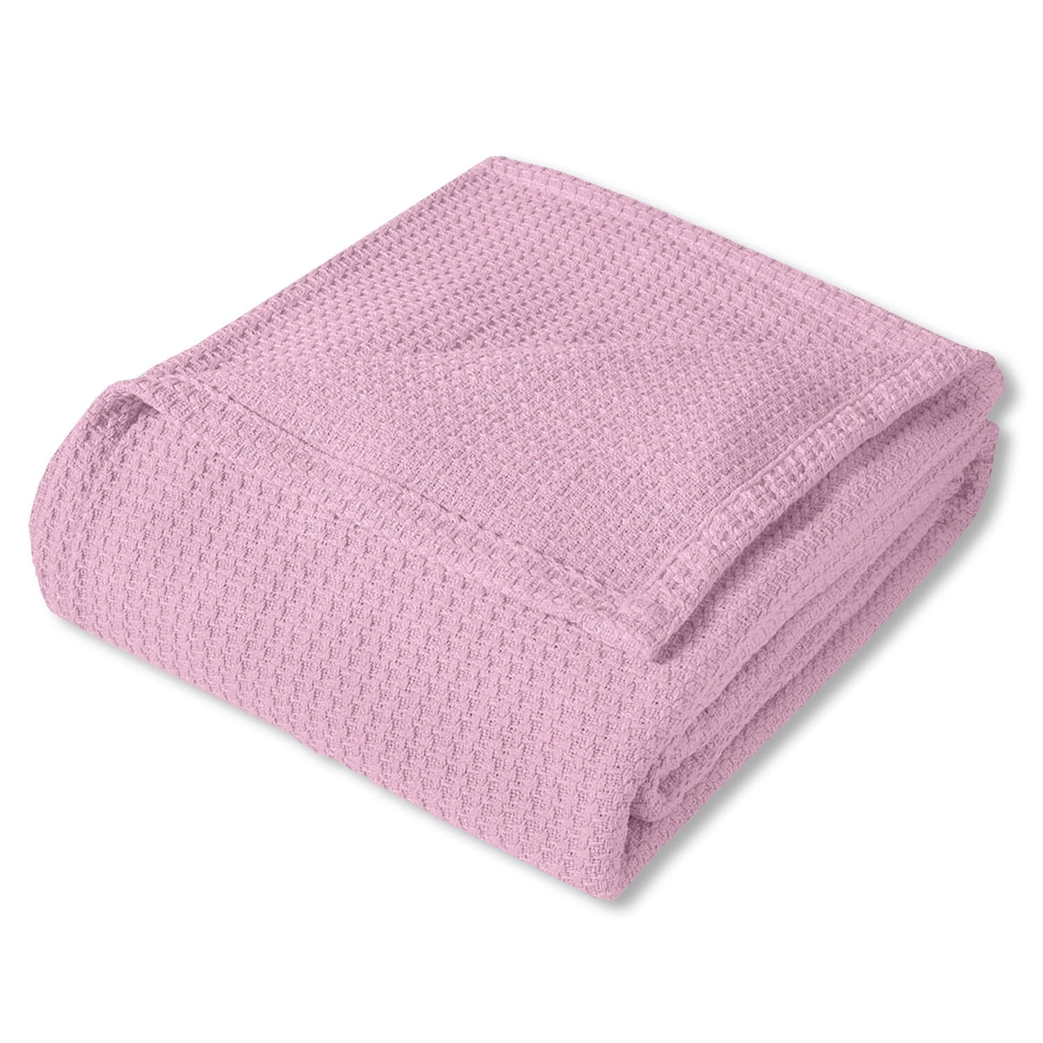 Details about   100%Cotton Basket Weave Thermal Bed Blanket Breathable Super Soft & Comfortable 