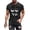 Black, variant on Mens Funny Face Print Shirt Fashion Short Sleeve Casual Shirts Big and Tall Baggy Tees Lightweight Athletic Pullover Crewneck Tops