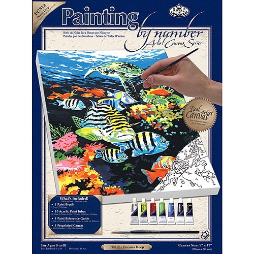 Paint By Number Kits, 9" x 12" - Walmart.com - Walmart.com