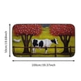 thumbnail image 5 of ONETECH Cow Geese Field Square Floor Mat Indoor/Outdoor/Bathroom Mats Burlap Felt Outside Entry Yard Patio 19.68*39.37 in, 5 of 6