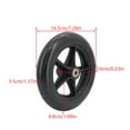 thumbnail image 2 of 2 Pcs 8 Inch PVC Trolley Wheels, Heavy Duty 5-Spoke Replacement Wheels for Carts Hand Trucks, Smooth Rolling Casters for Luggage & Utility Dollies, 2 of 5