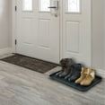 thumbnail image 4 of Stalwart Large Boot Tray – All-Weather Indoor/Outdoor Shoe Mat with Raised Edge, 30” x 15”, Black, 4 of 7