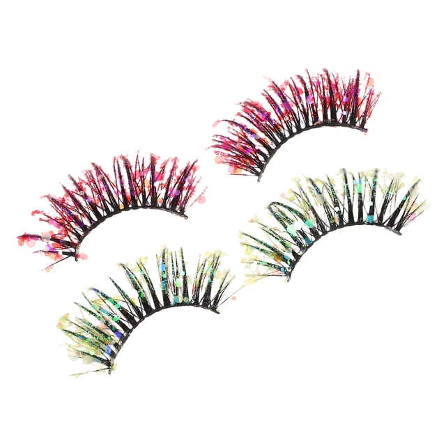 ADDHAT 2Pares Pestañas Falsas 3D Con Y Para Look Dramático En Eventos Especiales