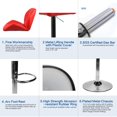 thumbnail image 5 of Elecwish Urban Hipster Bar Stool with 360-Degree Swivel & Adjustable Height, Red, Set of 2, 5 of 8