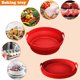 thumbnail image 4 of Freidoras de aire plegables Bandeja para hornear Reemplazo Grill Pan Mat Utensilios de cocina (Rojo) Likrtyny Libre de BPA, 4 of 8