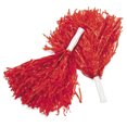 thumbnail image 1 of Red Pom Poms (Pair) Cheerleader Cheerleading Cheer Pom Pom Womens Girls, 1 of 1