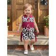 thumbnail image 6 of Toddler Cowgirl Outfit Girls Western Shirt Ruffle Sleeve Top Shorts Set Kids Denim Outfit, 6 of 9