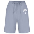 thumbnail image 4 of Cargo Shorts for Men Shorts Resort 3D Printed Shorts Elastic Waist Drawstring Boxer Shorts Sky Blue XXL, 4 of 6