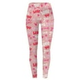 thumbnail image 4 of Tosmy Leggings For Women Women's Valentine's Day Casual Print Love Yoga Pants Leggings Soft, 4 of 4
