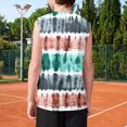 thumbnail image 4 of Ruyang Kids Boys Tie-dyed Camisoles Round Neck Loose Sleeveless Tank Tops Summer Casual Athletic Jogger Blouse T-Shirt, 4 of 5