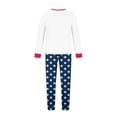 thumbnail image 6 of Matching Family 250th Independence Day Pajamas – 4th of July Pajamas Sets Holiday PJs - Anniversary American Flag 2 Pcs Holiday Family Pjs for Men, Women, 6 of 6