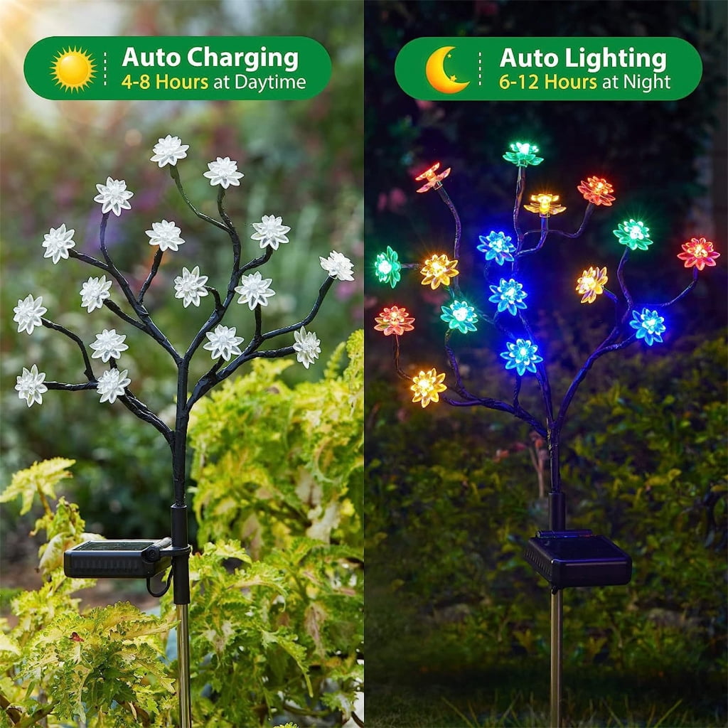Solar Sunflower Garden Stake Multifunction Yard Sign Ornament Crafts Supplies for Holiday Birthday Party Background
