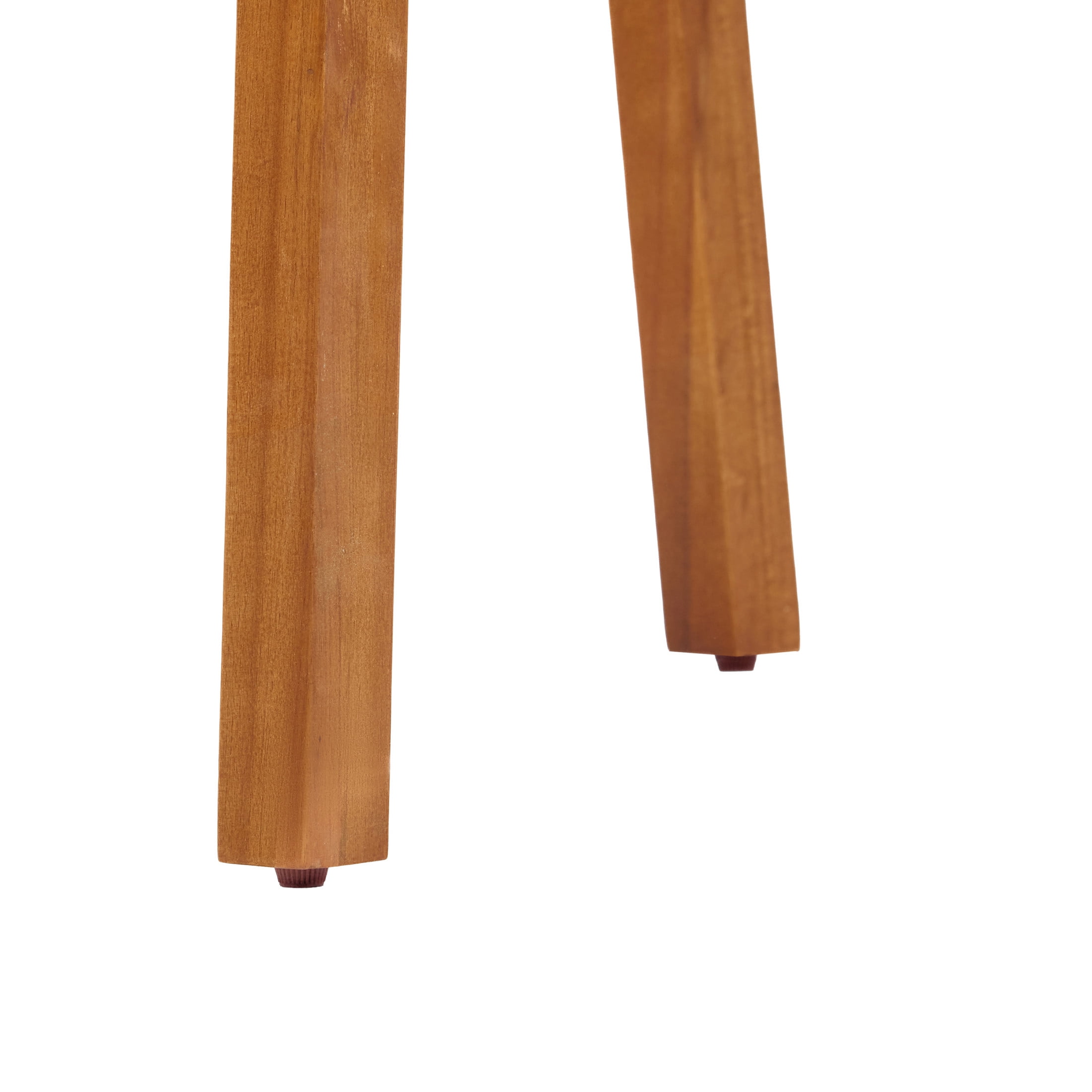 Christopher Knight Home 46"H Wooden Rope Back Outdoor Bar Height Dining Chair Set of 2, Teak+Beige