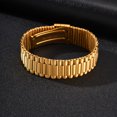 thumbnail image 3 of VNOX Stainless Steel Watch Band Link Bracelet for Men, Silver or Gold Gift Jewelry, 3 of 7