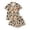 A-Khaki105, variant on Bobifish Toddler Girls Halloween Print Sleepwear Sets Short Sleeve Collared Button Down Top&Shorts Nightwear Kids Girls Sets