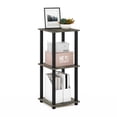 thumbnail image 5 of Furinno Engineered Wood SIMPLISTIC End Table in French Oak Gray/Black (Set of 2), 5 of 5